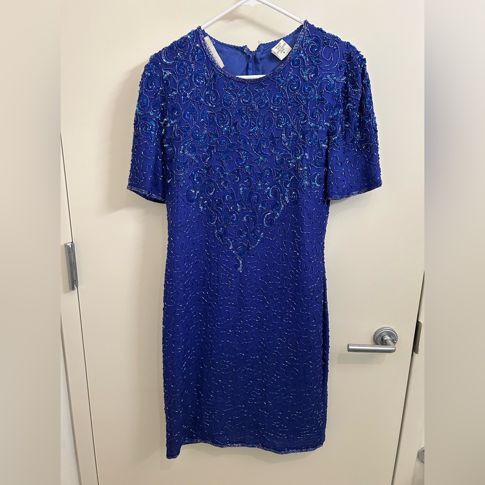 Vintage 1980s Beaded Dress